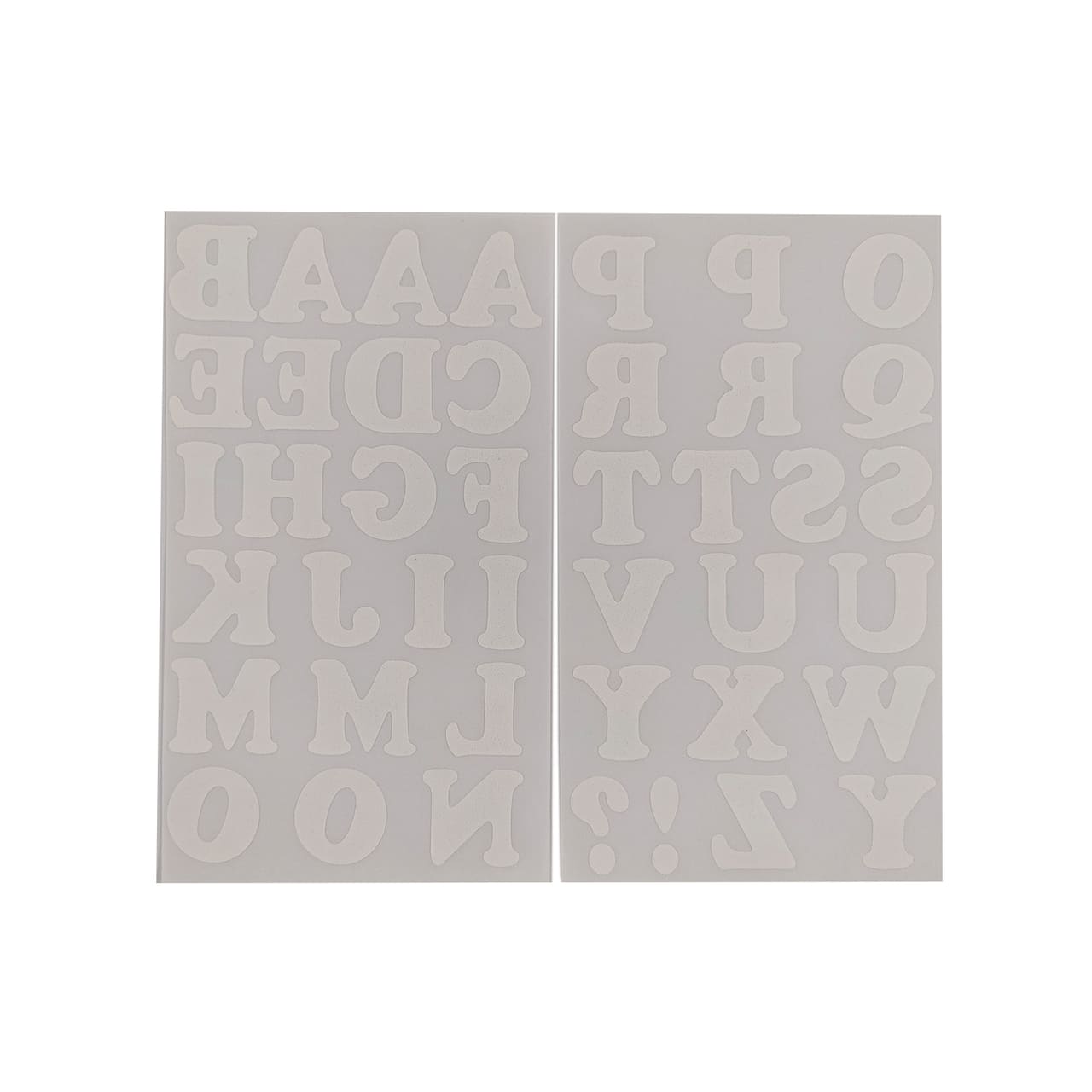 Iron-On White Flocked Cooper Letters by Make Market®